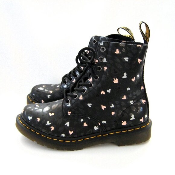Dr. Martens Boots 1460 AW004 Pascal Wild Heart Combat Boots Shoes Size US 7L NEW - Picture 1 of 5